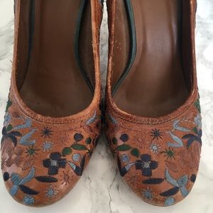 ALDO Floral Leather Pumps